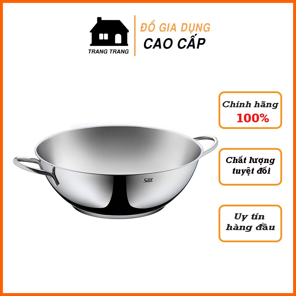 Chảo xào Inox Silit Wok 32cm