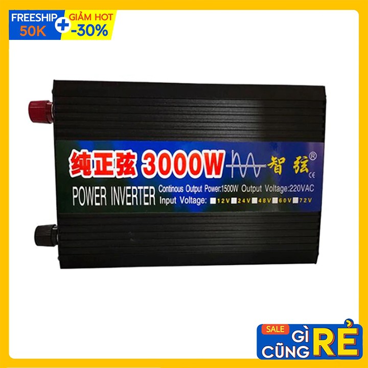 Bộ Chuyển Đổi Điện INVERTER 3000W Sin Chuẩn