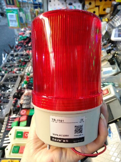Đèn xoay cảnh báo mã TB-1101điện  220v và 24v