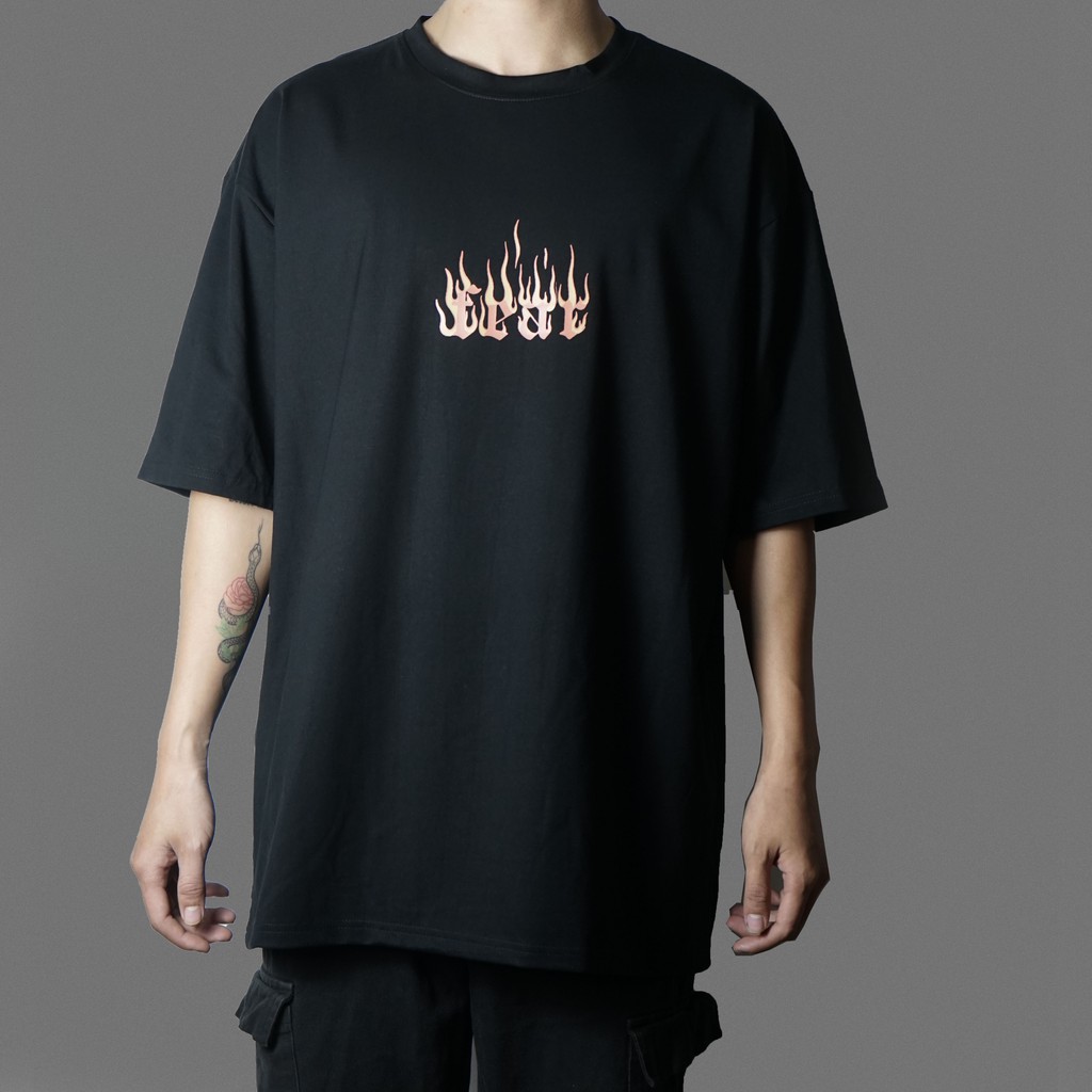 Áo thun tay lỡ Wearit chất liệu thun cotton cao cấp, unisex form rộng, thời trang hiphop FEAR