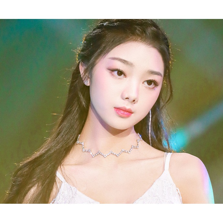 Vòng cổ choker đính kim ziczac lấp lánh xinh xắn