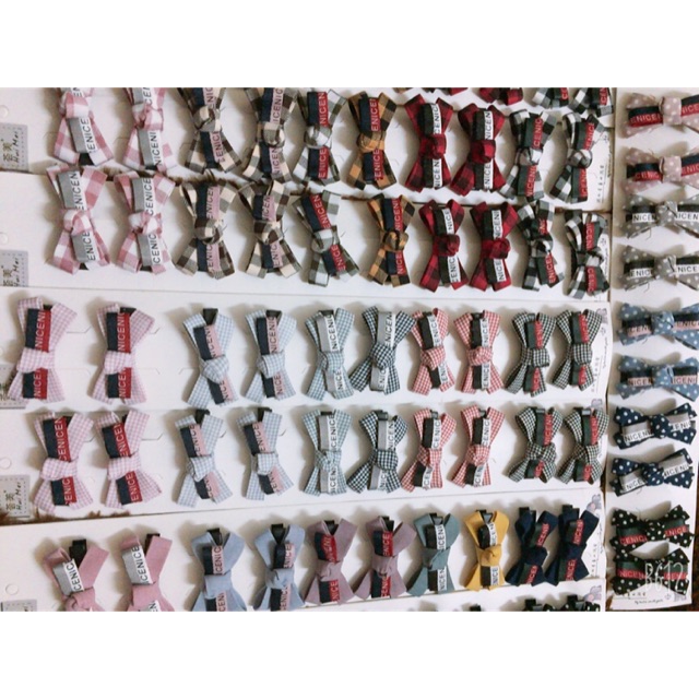 Dây cặp tóc nơ (1 dây= 10 chiếc)  69k