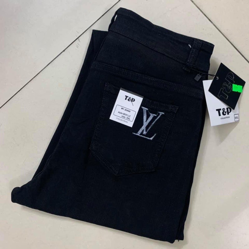 quần baggy bigsize quần jean đen bigsize vải co giãn