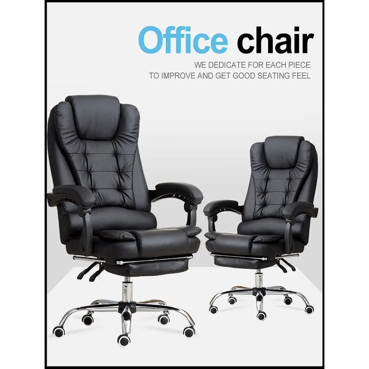 Ghế Da Văn Phòng, Ghế Xoay Văn Phòng . Ghế Văn Phòng Có Massage Lưng, Nâng Hạ Độ Cao, Độ Ngả Lưng Tùy ý.