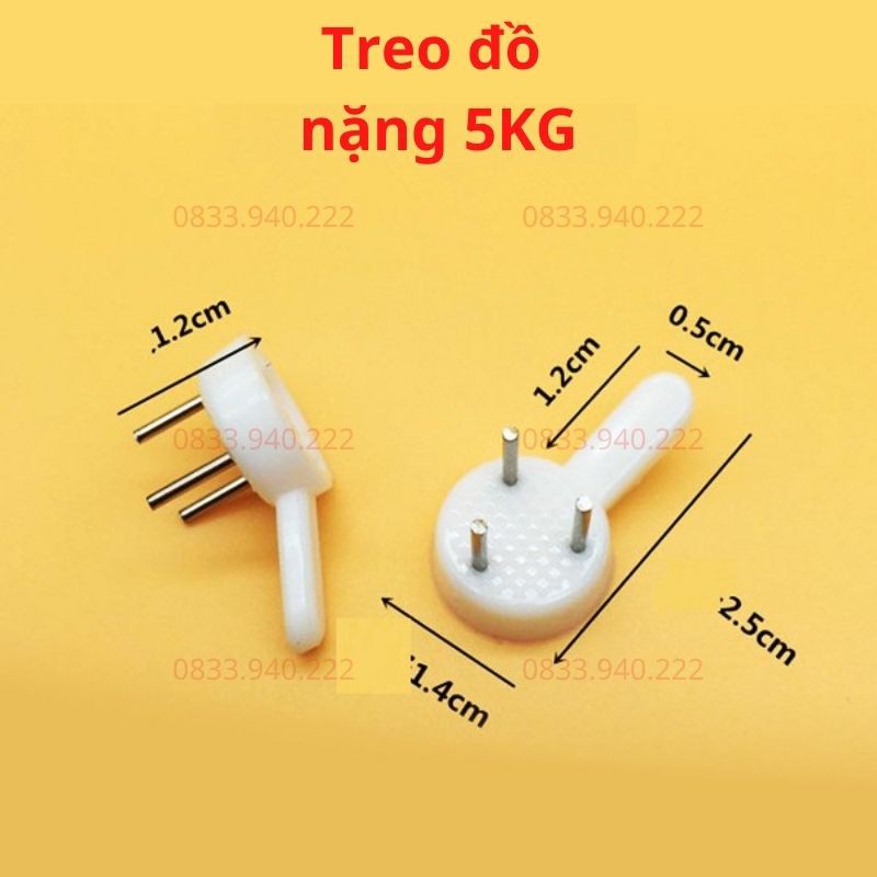 Đinh 3 Chân Treo Tranh, Treo Khung Ảnh Không Cần Khoan Tường