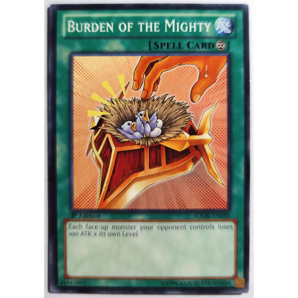 [Thẻ Yugioh] Burden of the Mighty |EN| Common (GX)