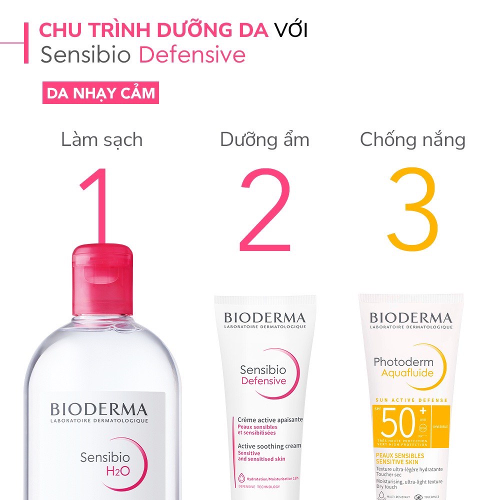 Sample Bioderma Kem Dưỡng Ẩm Làm Dịu Da Dành Cho Da Nhạy Cảm Sensibio Defensive 5ml