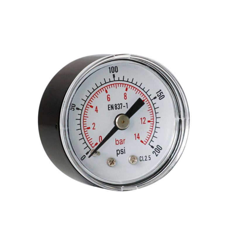 Đồng Hồ Đo Áp Suất Sau 40mm 1 8 BSPT 15 30 60 100 160 300 PSI