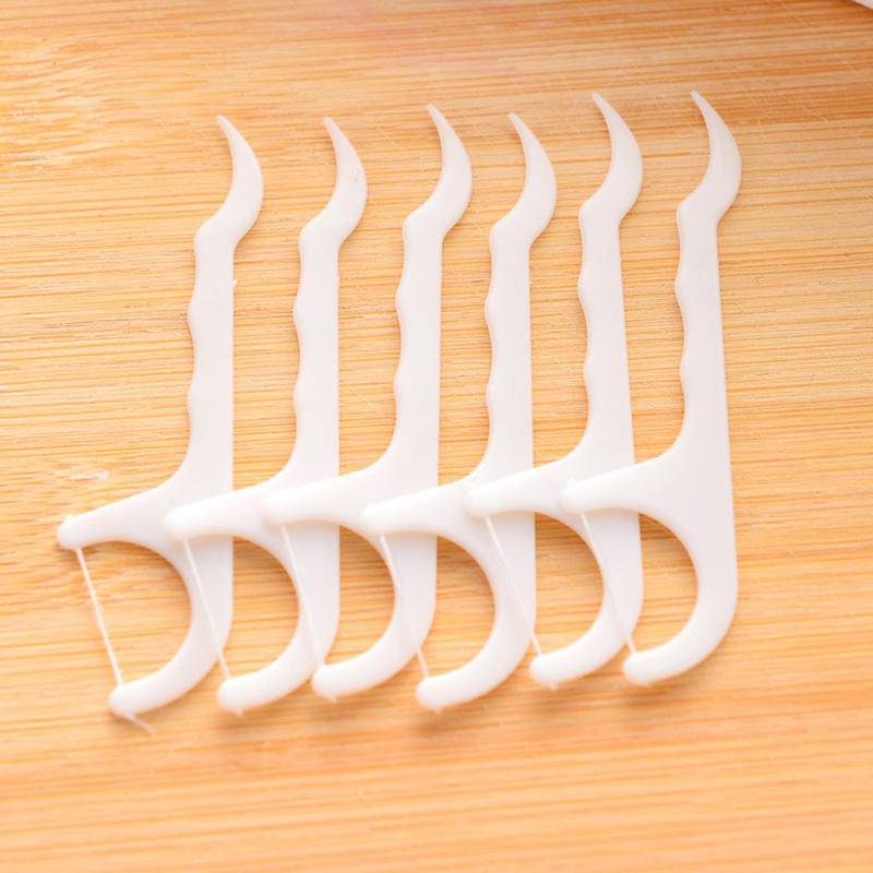 Bộ 25 Tăm Chỉ Nha Khoa 7.5cm Làm Sạch Kẽ Răng Dùng Một Lần