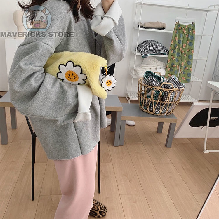 Quần Dài Ống Rộng Lót Nhung Màu Hồng Thời Trang Mùa Đông Trẻ Trung