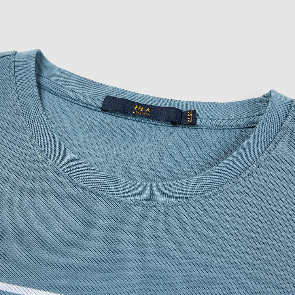 HLA - Áo Thun Nam Ngắn Tay Classic Hit Color Short-sleeved T-shirt
