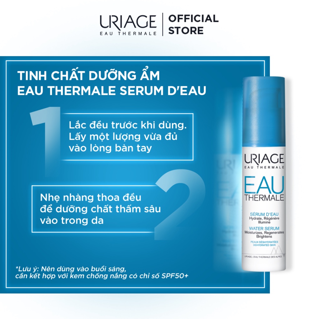 Serum dưỡng ẩm khoáng chuyên sâu URIAGE EAU THERMALE SÉRUM D'EAU 30ml