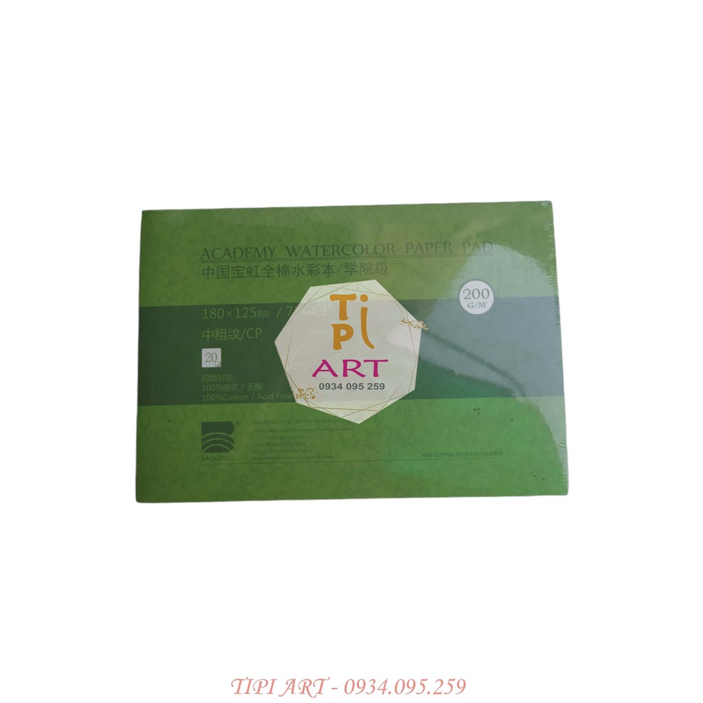 Sổ Màu Nước BaoHong 100% Cotton - 300gsm