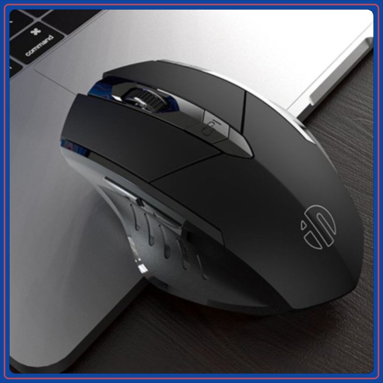 Chuột Không Dây Chống Mỏi không tiếng ồn , mouse Gaming Không Dây tự sạc tiện lợi