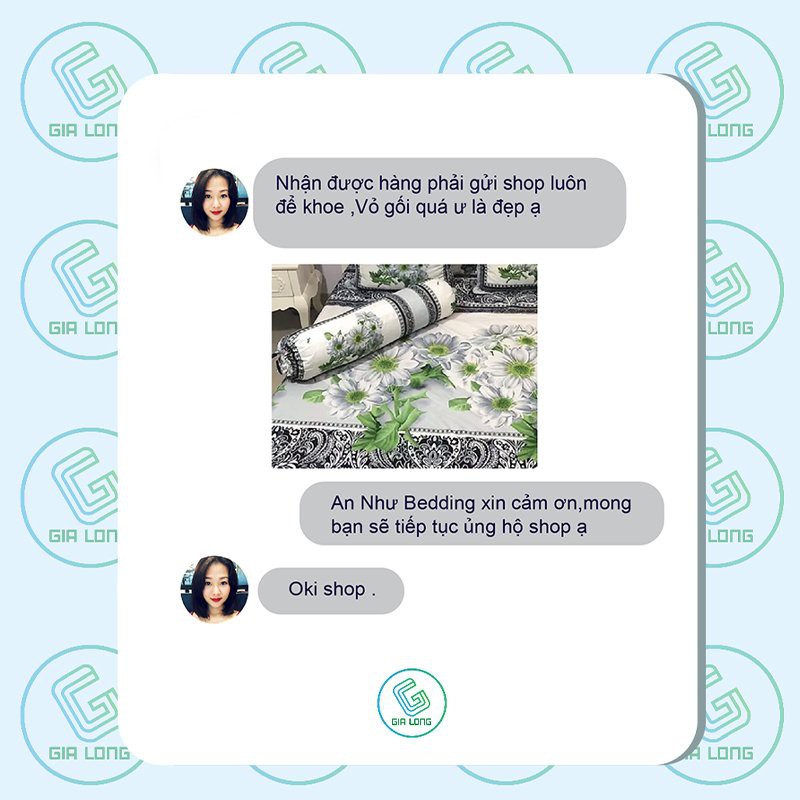 Vỏ gối ôm💖35x100💖 vỏ gối, bao gối ôm cotton poly hoa lá đẹp Gia Long Home | BigBuy360 - bigbuy360.vn