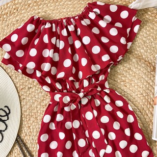 Jumpsuit chấm bi