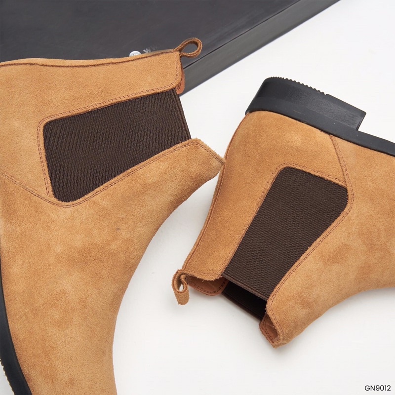 Giày chelsea boost nam da lộn, đế 3 cm khâu chắc chắn. | BigBuy360 - bigbuy360.vn