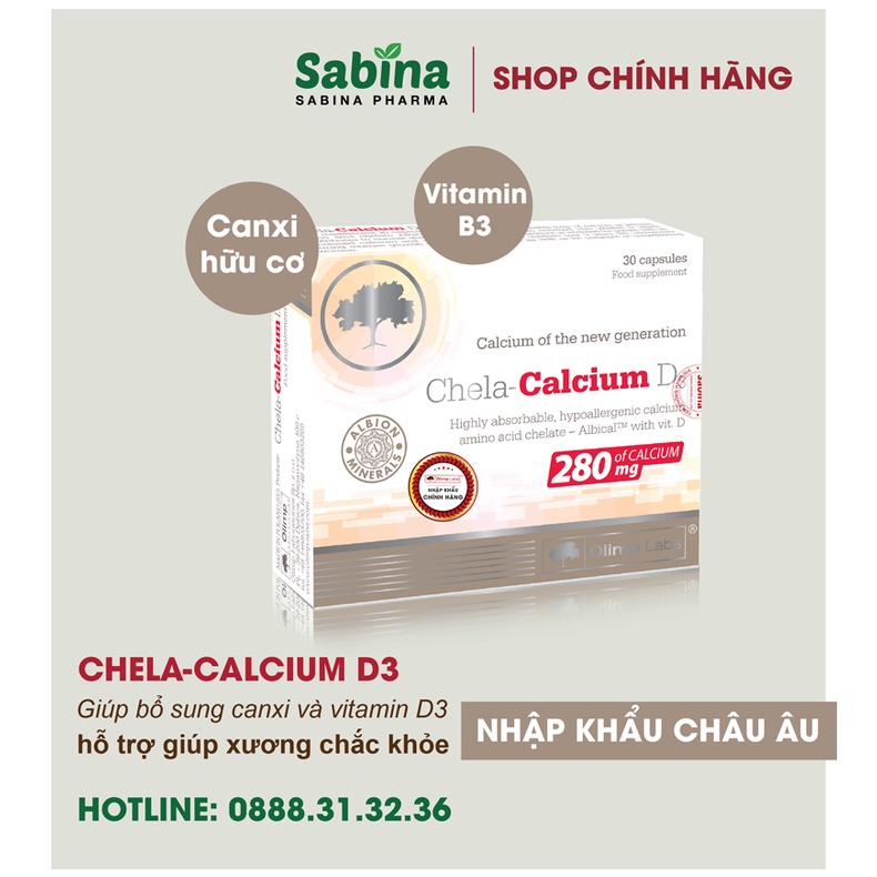 [Chính Hãng] Chela-Calcium D3 – Canxi cho bà bầu, bổ sung canxi và vitamin D3 cho mẹ mang thai, sau sinh, thiếu niên