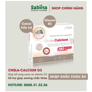 Chela-Calcium D3 – Canxi cho bà bầu, bổ sung canxi và vitamin D3 cho mẹ mang t