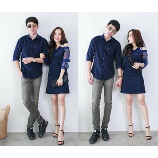 Áo cặp đôi dự tiệc, sét váy áo đôi tình yêu cao cấp