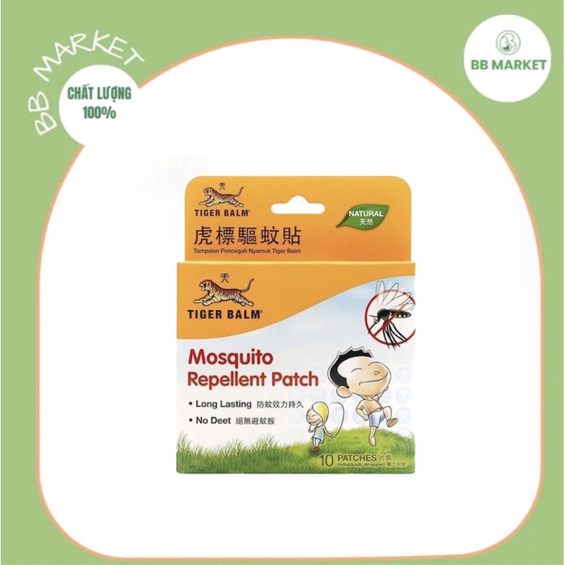 MIẾNG DÁN CHỐNG MUỖI TIGERBALM MOSQUITO REPELLENT PATCH