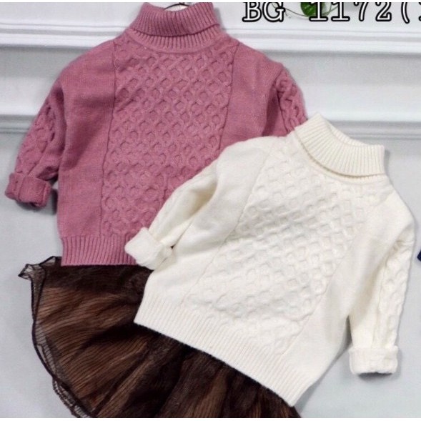 Áo len cổ lọ cho bé 1-5 tuổi