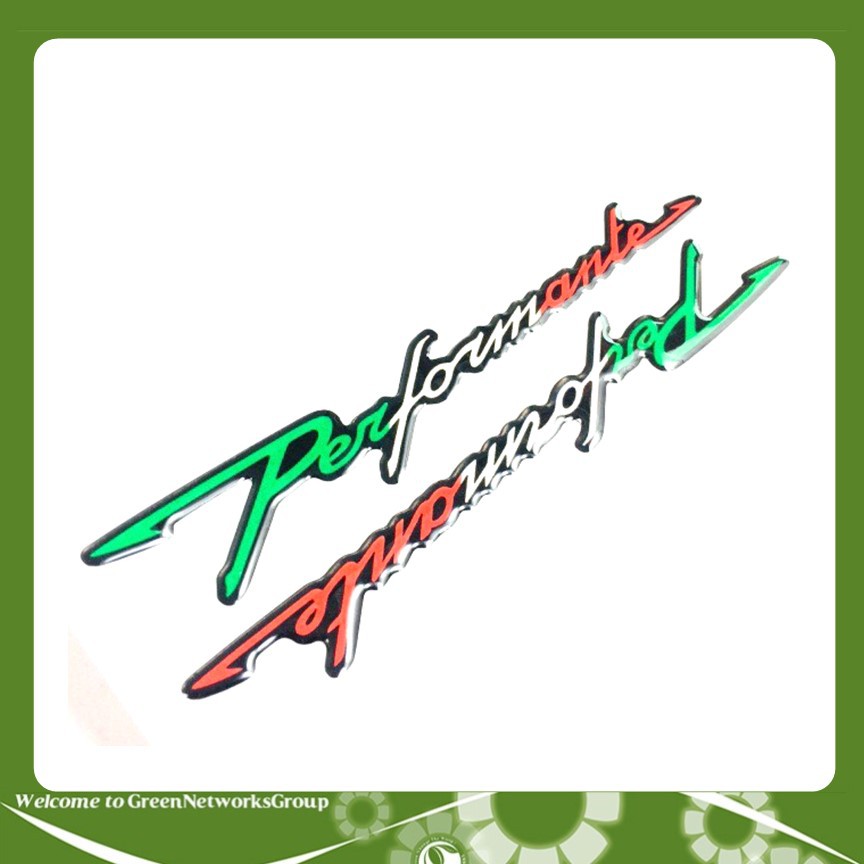 Bộ tem decal xe Performante Greennetworks