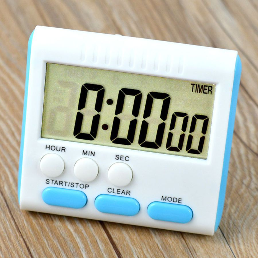 Đồng hồ bấm giờ đếm ngược điện tử mini, đồng hồ hẹn giờ báo thức