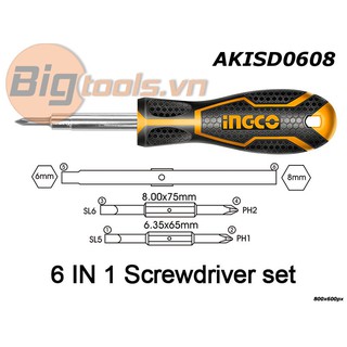 Tua vít 6 đầu Ingco AKISD0608