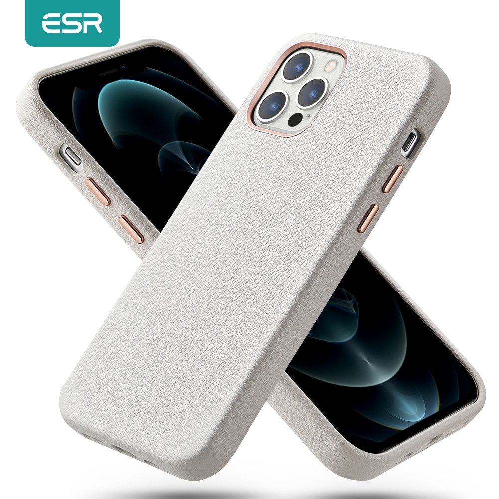 Ốp điện thoại ESR bề mặt da sần sang trọng cho iPhone 12 Mini 12 Pro Max