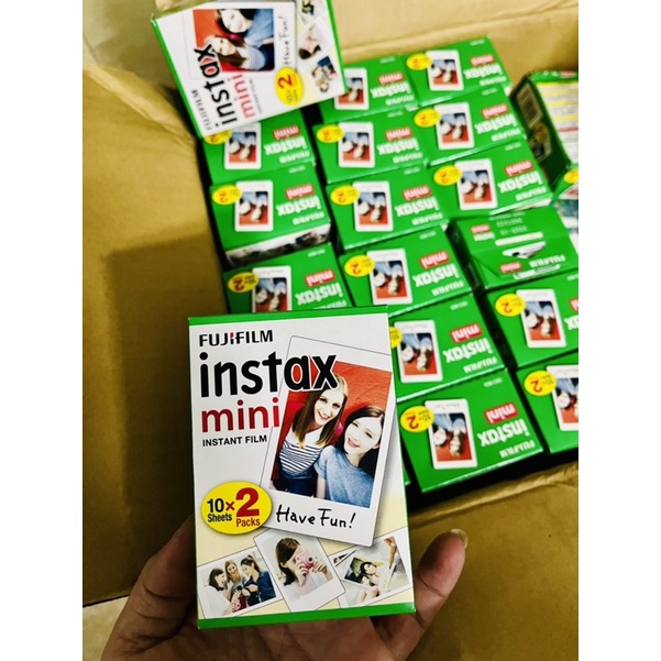 Fujifilm Instax Mini Film pack 10 tấm Date 2022 Giấy in dành cho máy ảnh Fujifilm Instax mini và máy Leica sofort