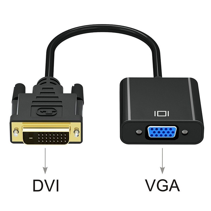 Cáp Chuyển Đổi: từ DVI 24+1 Sang VGA Full HD 1080P - Cáp Chuyển Đổi DVI