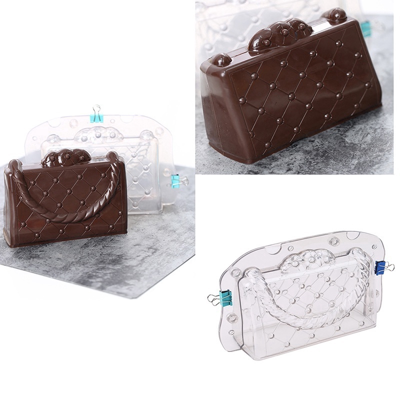 Khuôn nhựa làm bánh kẹo diy hình chiếc túi xách 3d độc đáo