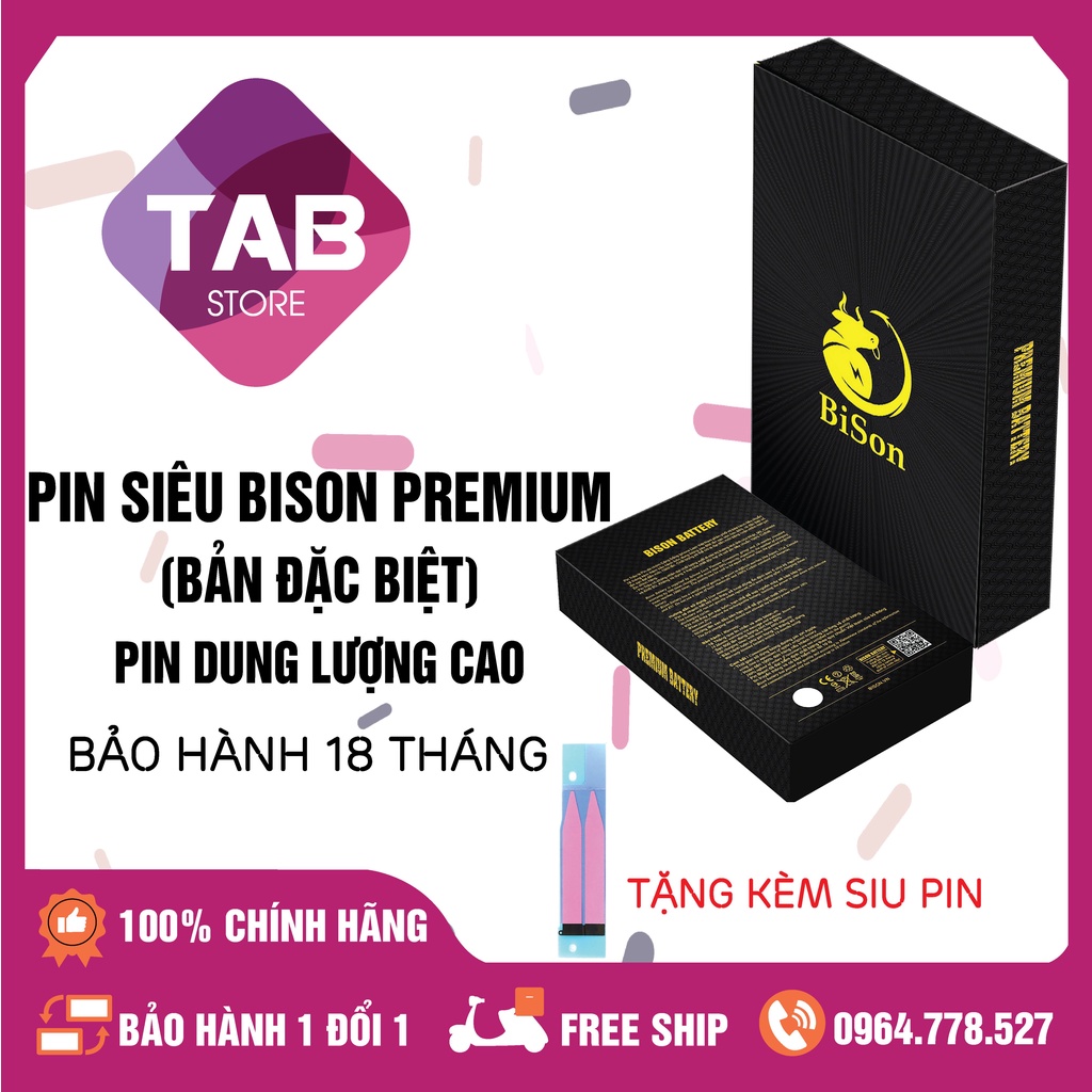 PIN SIÊU BISON PREMIUM  Pin Dung Lượng Cao - Bảo Hành 18T