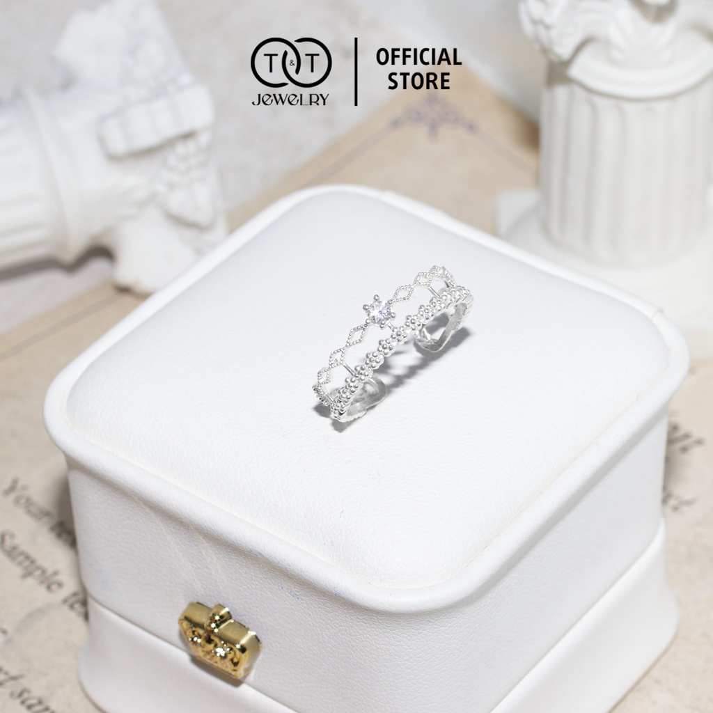 Nhẫn Bạc Nữ s925 T&amp;T Jewelry Harley Queen cao cấp NN018
