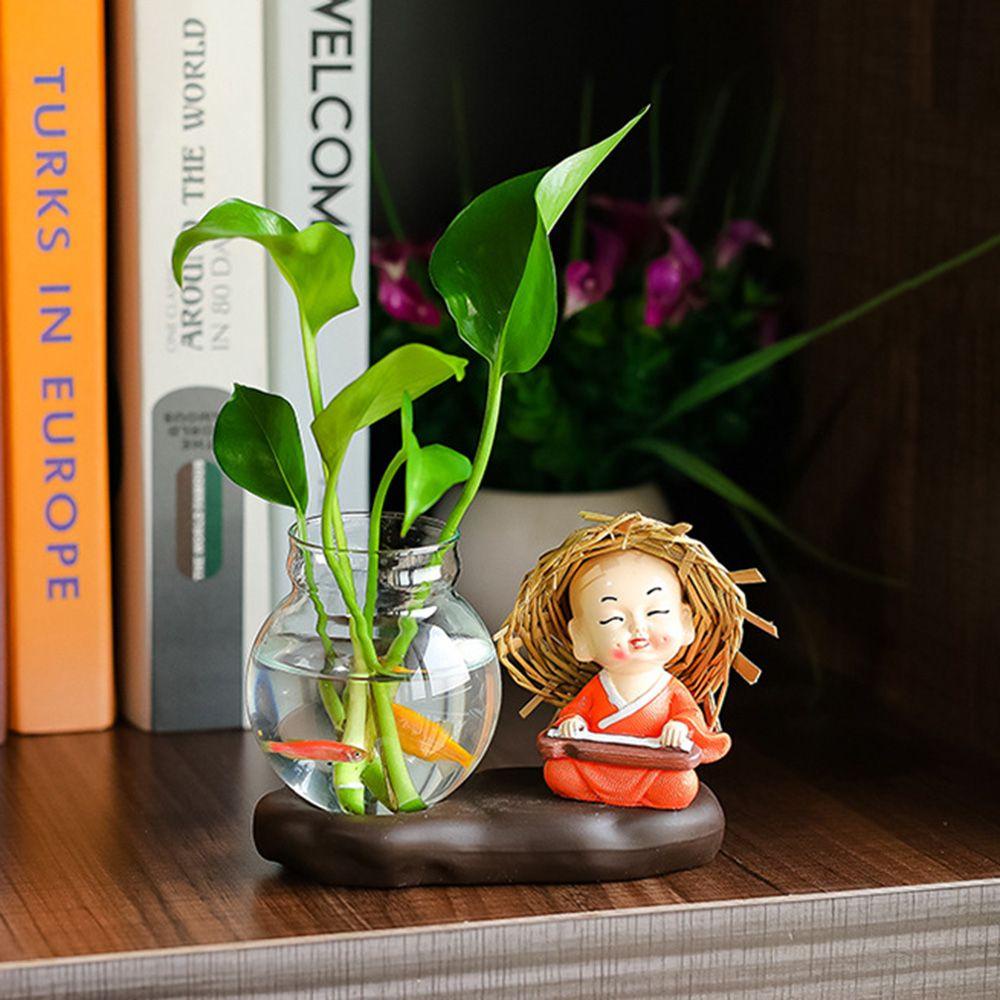 Chậu Hoa Thủy Canh Để Bàn Trang Trí Phòng Khách