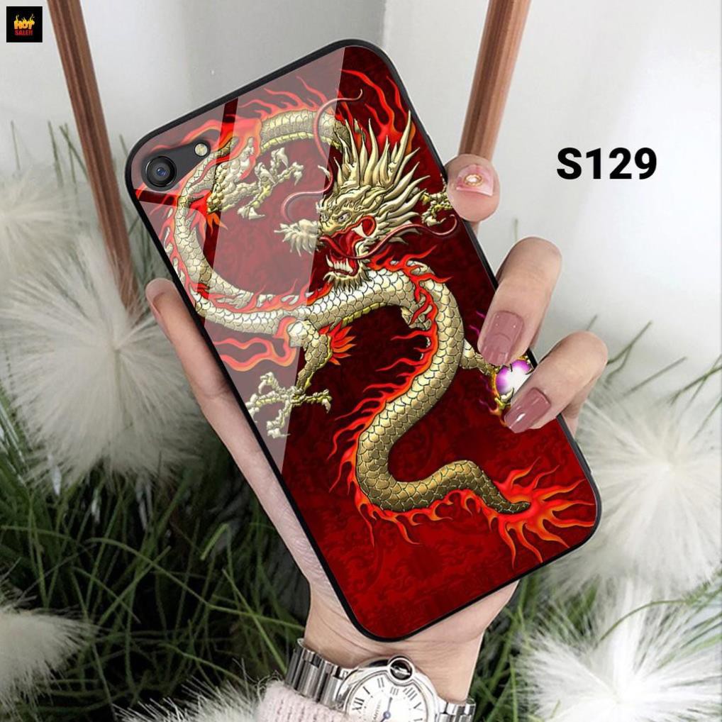 Ốp lưng kính cường lực dành cho Oppo F1S - A71 - A83 in hính rồng siêu ngầu hot