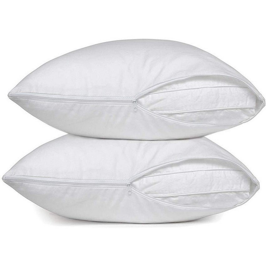 Bảo vệ gối tiêu chuẩn khách sạn cao cấp Hanvico by Homemark cotton màu trắng chống mùi, chống ẩm có kích thước 50x70 cm