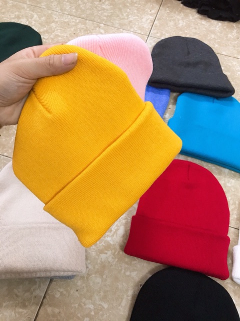 [ Sỉ Tận Gốc ] Mũ Len Beanie Hàn Quốc Hàng Loại 1 ( nhiều màu )