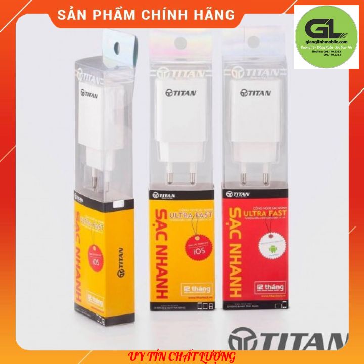 Sạc nhanh Titan (kèm cáp Android) (T-SA05)