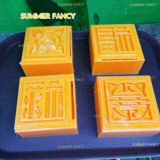 Khuôn bánh 12cm khuôn nhận xôi cơm vuông lớn Plastic square cake Mold