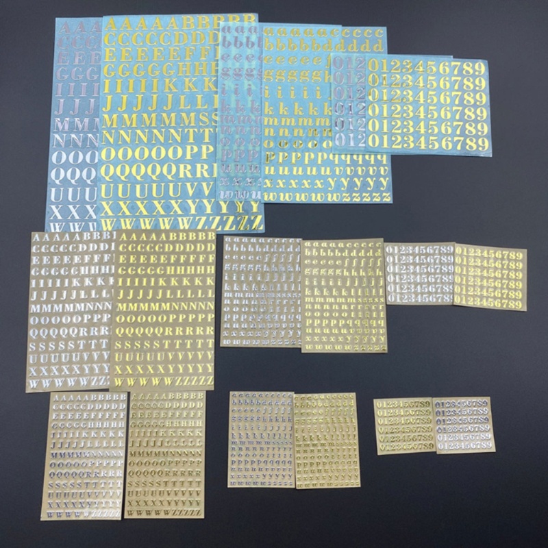 Bộ 26 chữ cái/ chữ số lấp lánh dùng trang trí DIY