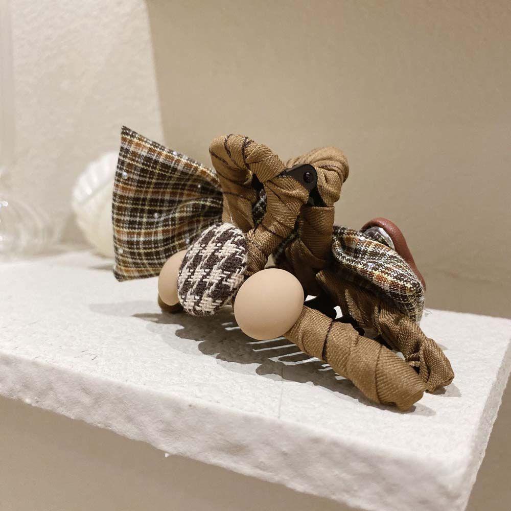 Kẹp Tóc Hình Vuốt Gấu / Trái Tim / Cá Mập Hoạt Hình Màu Trắng Đen Kiểu Hàn Quốc Ngọt Ngào WMES15H