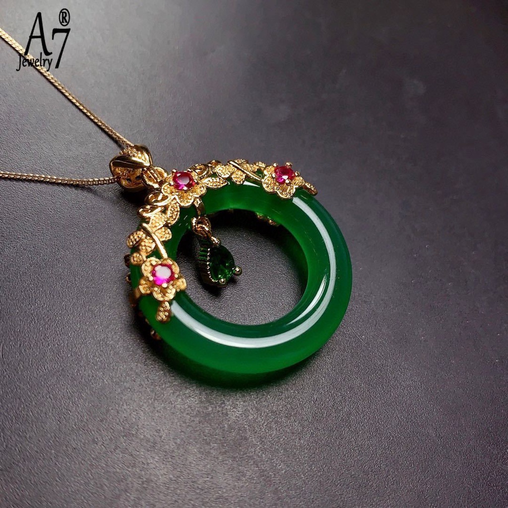 Vòng cổ Bạc 925 Mặt Tròn Đính Đá Zircon Thông Minh Chống Thấm Nước Cho Nữ