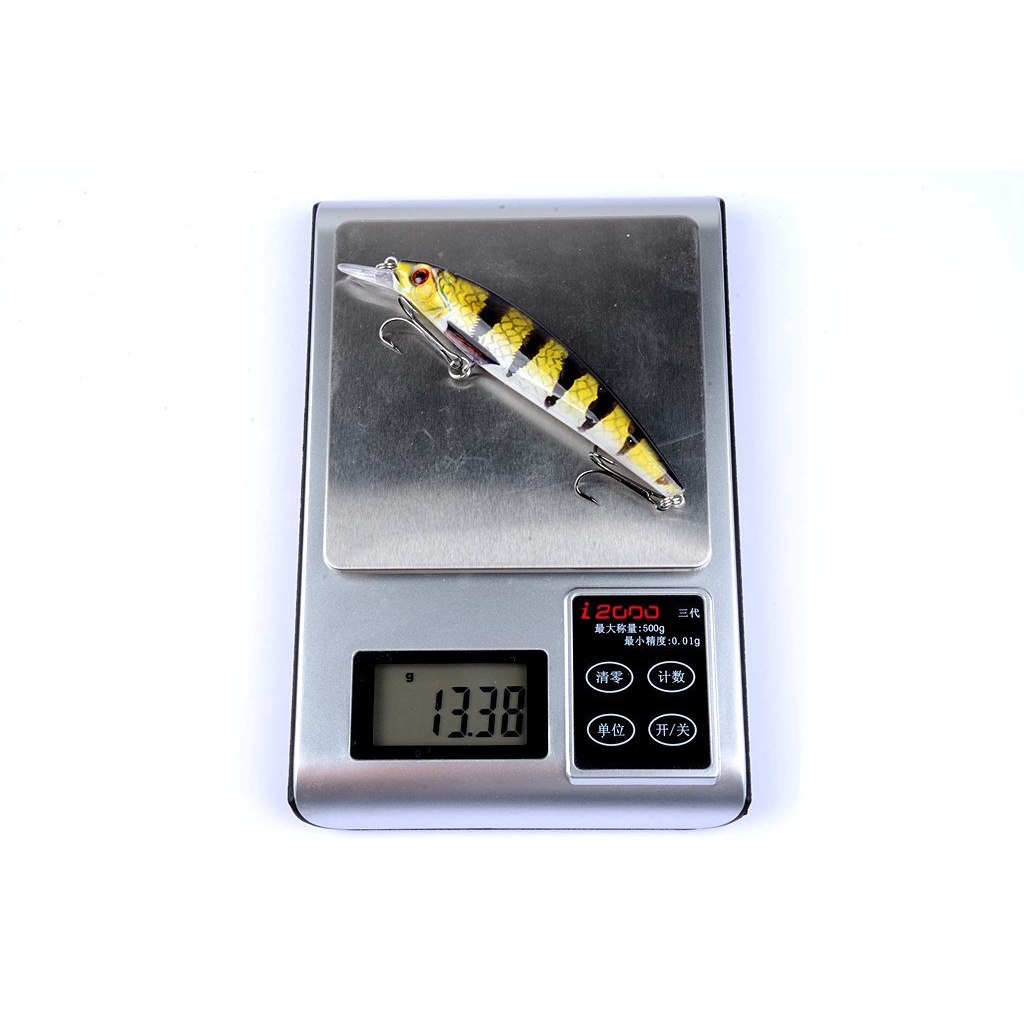 Mồi Câu Cá Nhân Tạo 11cm/13.4g Kèm 4 Mồi Câu# Mồi Cá Giả 3D Bằng Nhựa ABS Cứng 0.6-1.8m