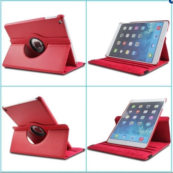 Bao da ốp lưng iPad mini 123 (đỏ dưa hấu) xoay 360 độ – Phukienchobanvip | BigBuy360 - bigbuy360.vn