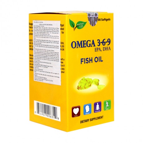 Hộp dầu cá Omega 3 Fish Oil NATURE GIFT