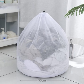 Túi lưới giặt lớn Túi giặt lưới mịn bền bỉ Dây rút có thể khóa cho nóng lớn