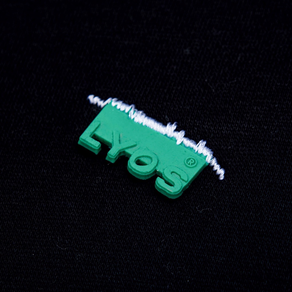 Áo Nỉ Hoodie LYOS Basic Logo Đen/ Nâu Sáng