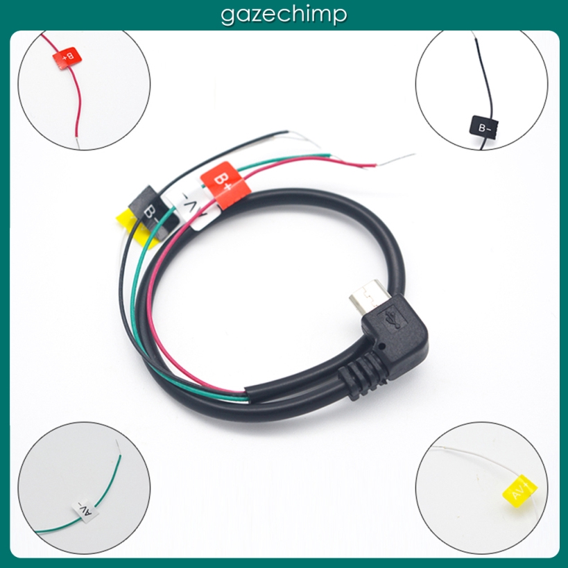 Dây Cáp Chuyển Đổi Cổng Micro USB Sang AV Chuyên Dụng Cho Camera Hành Trình SJCAM SJ4000 SJ4000 + SJ4000 Wifi